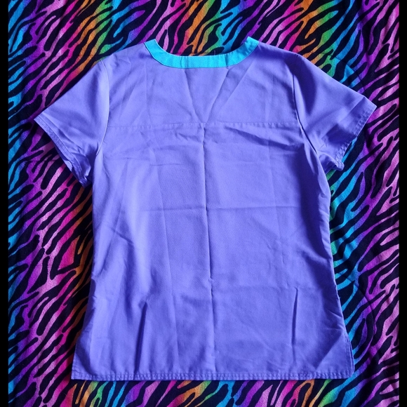 💜*4/$15* Womens Scrubstar Scrub Top Nurse Nursing Medical - Picture 7 of 7